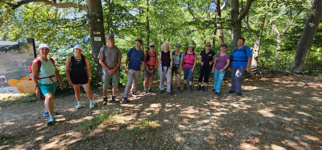 Gruppenfoto am Mühltalfelsen