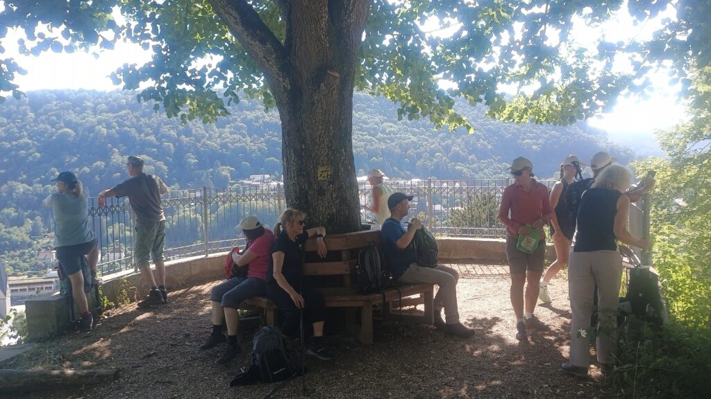 Kurze Trinkpause am Lindle